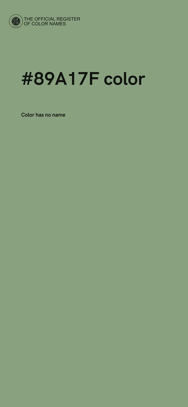 #89A17F color image