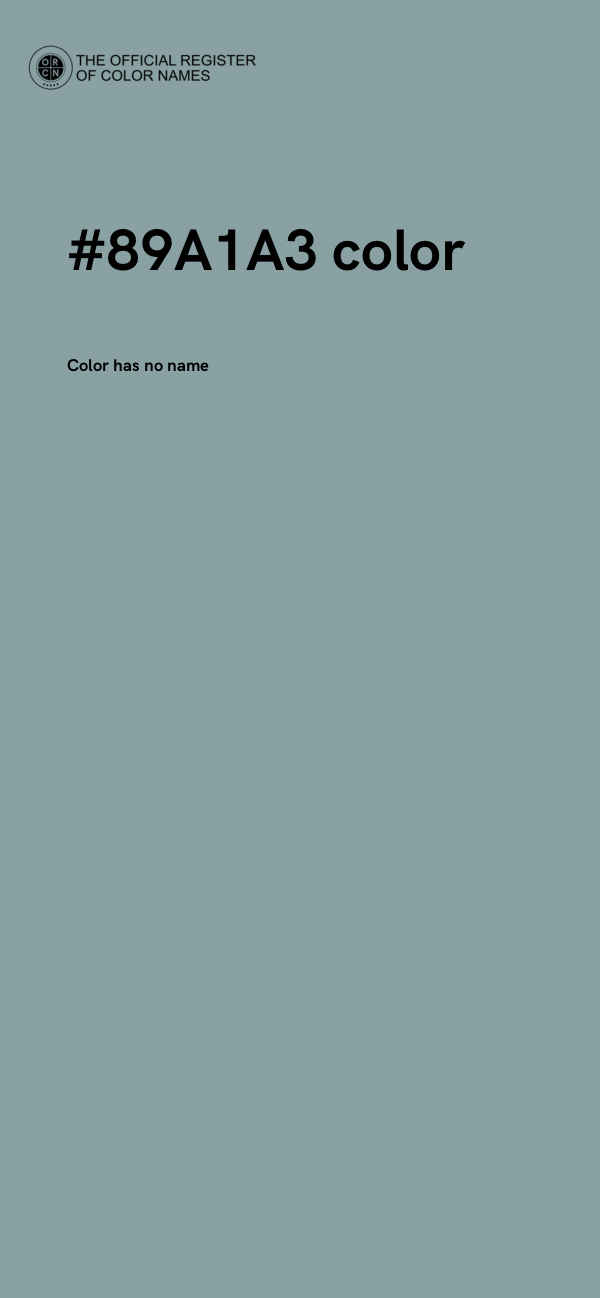#89A1A3 color image