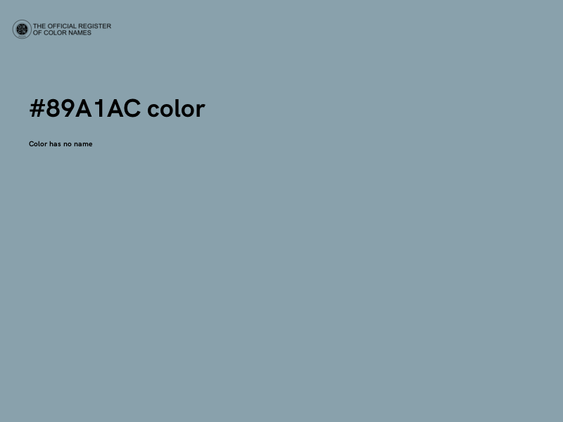 #89A1AC color image