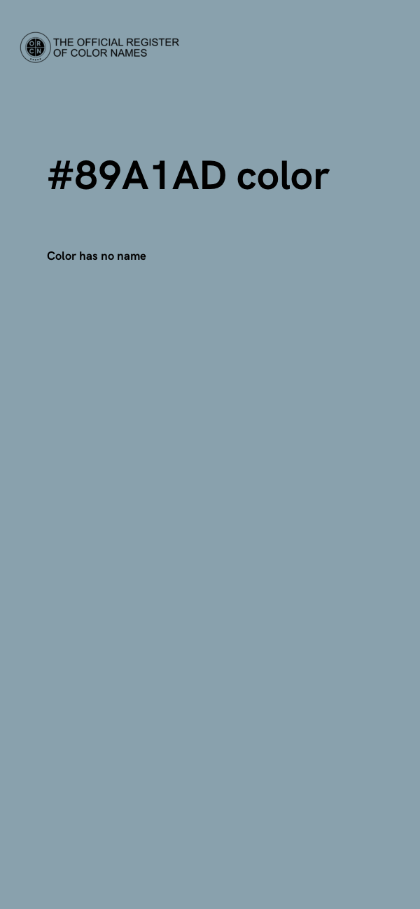 #89A1AD color image