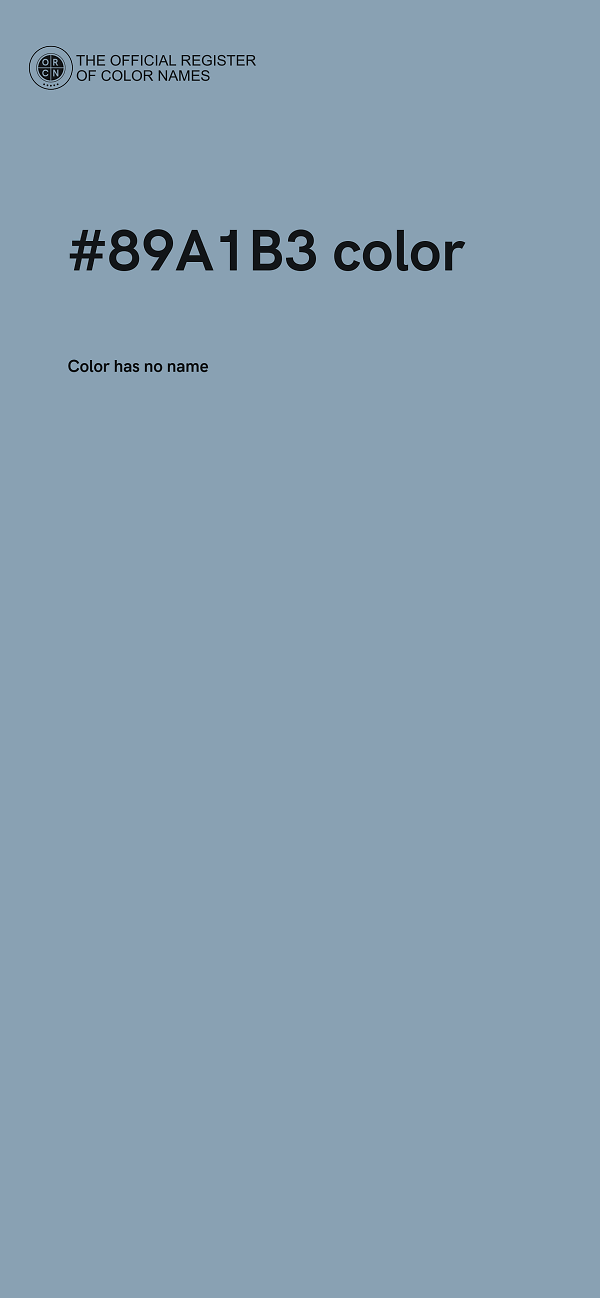 #89A1B3 color image