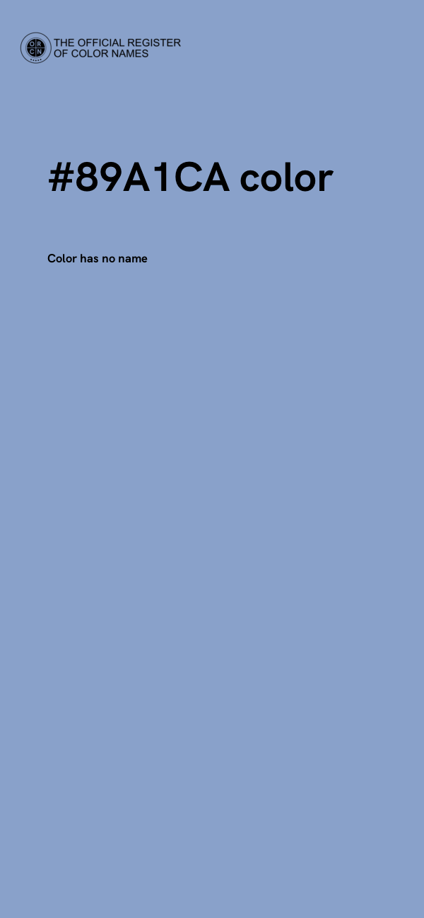 #89A1CA color image