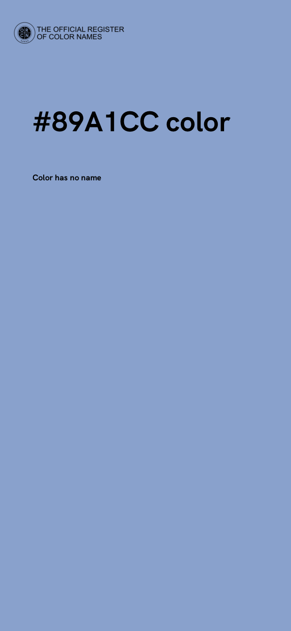 #89A1CC color image