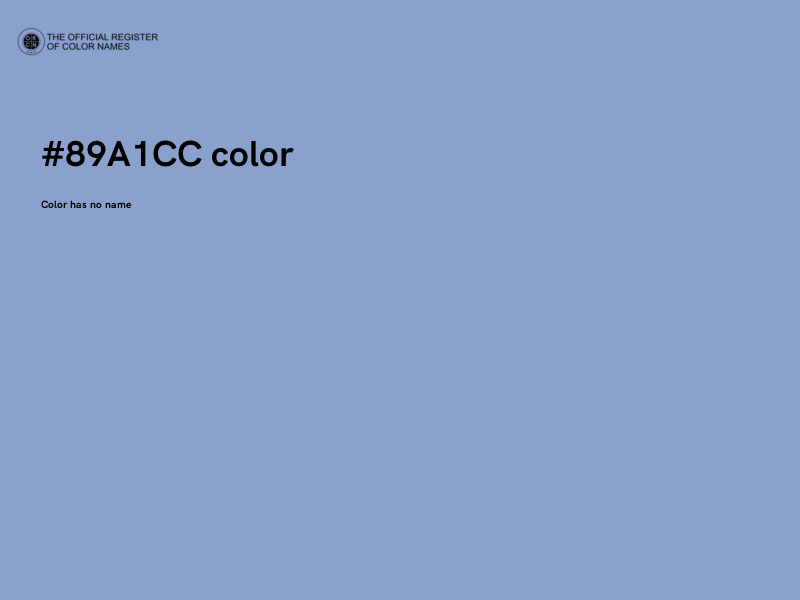 #89A1CC color image