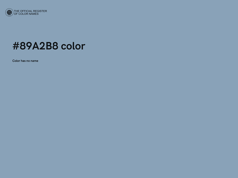 #89A2B8 color image