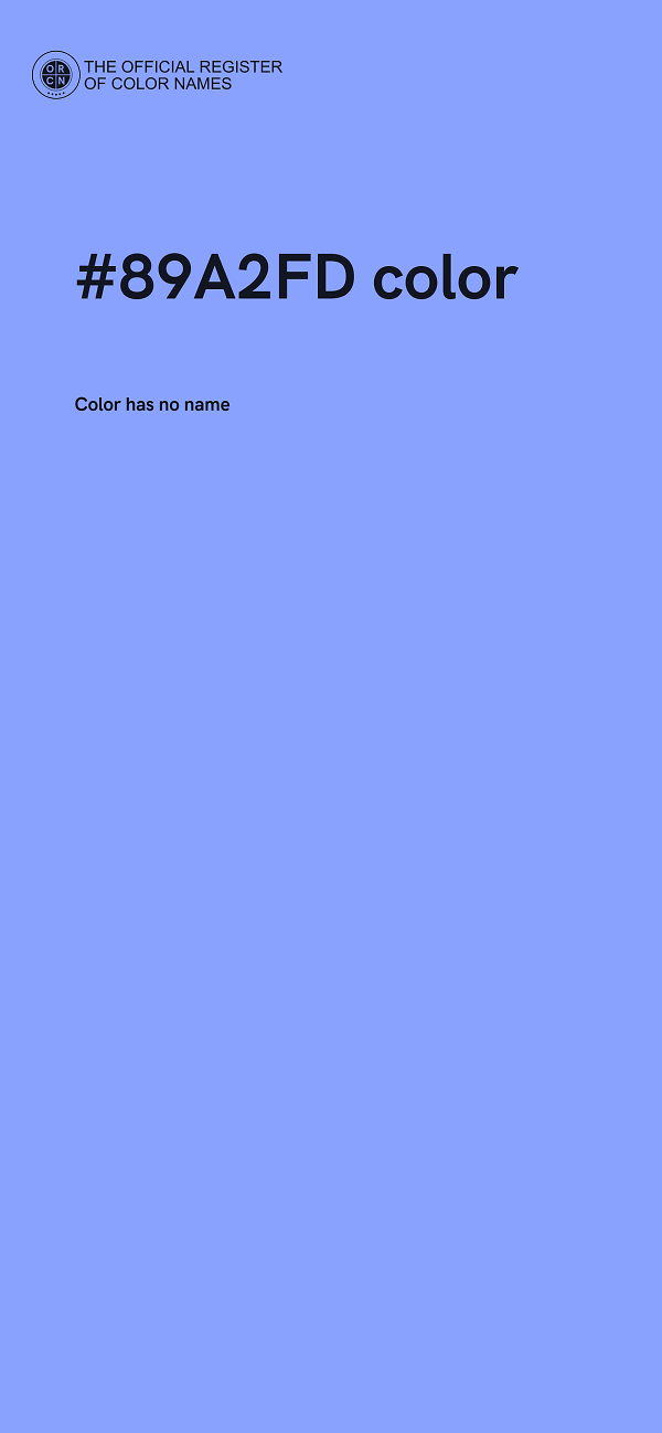#89A2FD color image