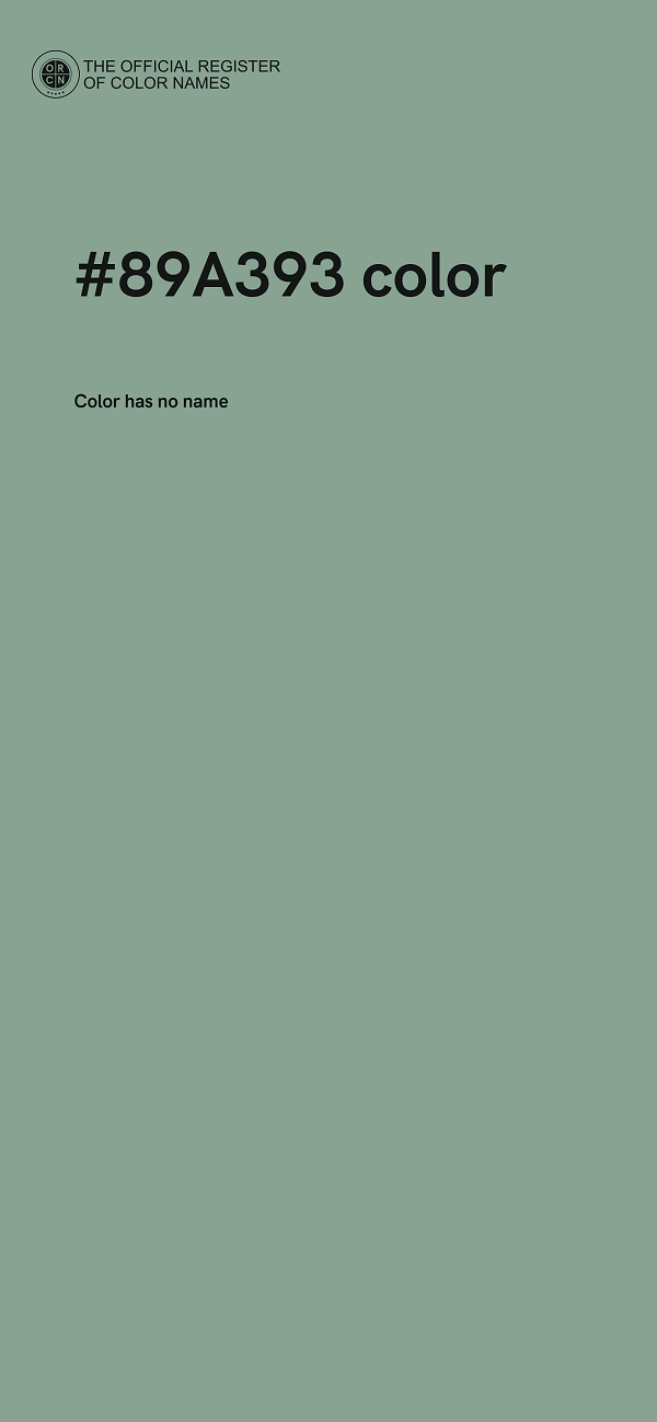 #89A393 color image