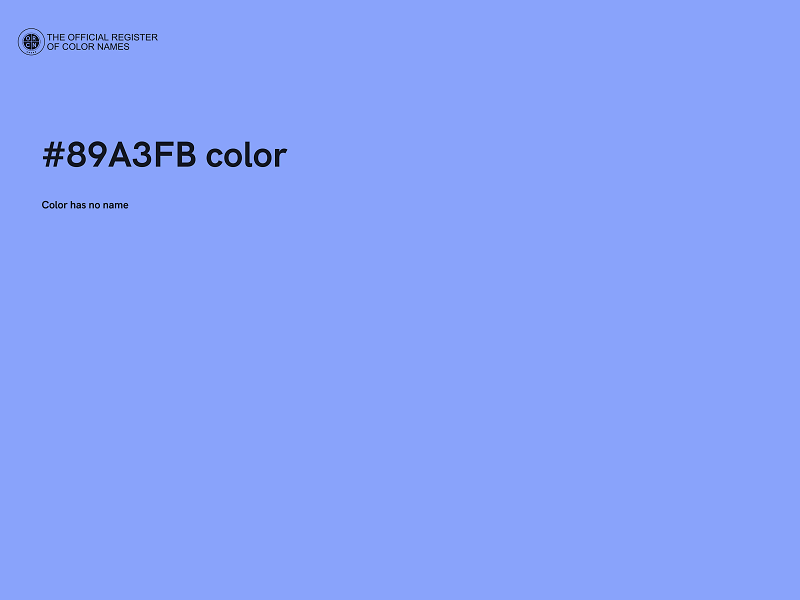 #89A3FB color image