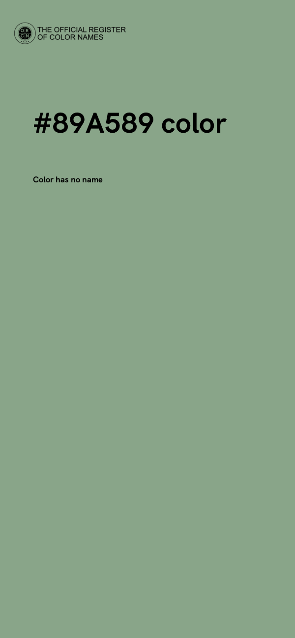 #89A589 color image
