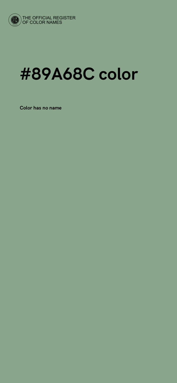 #89A68C color image