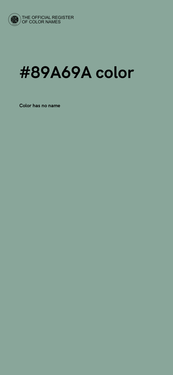 #89A69A color image