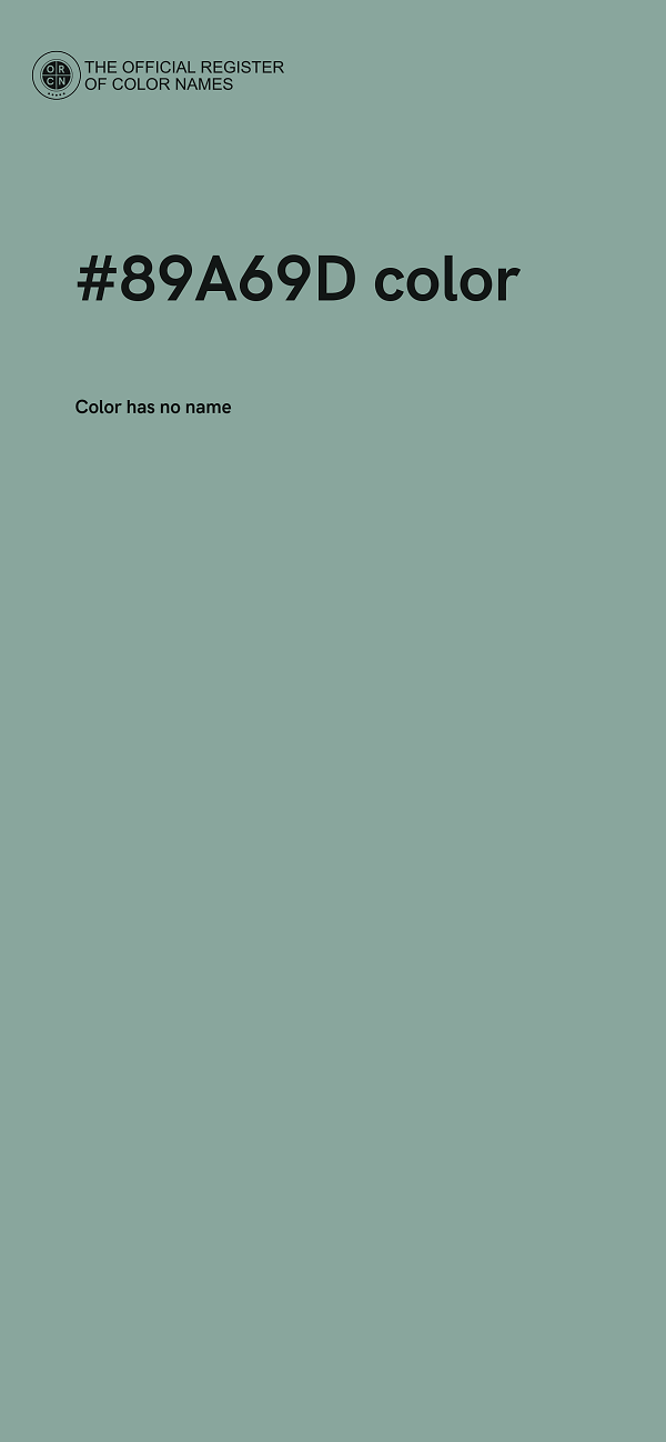 #89A69D color image