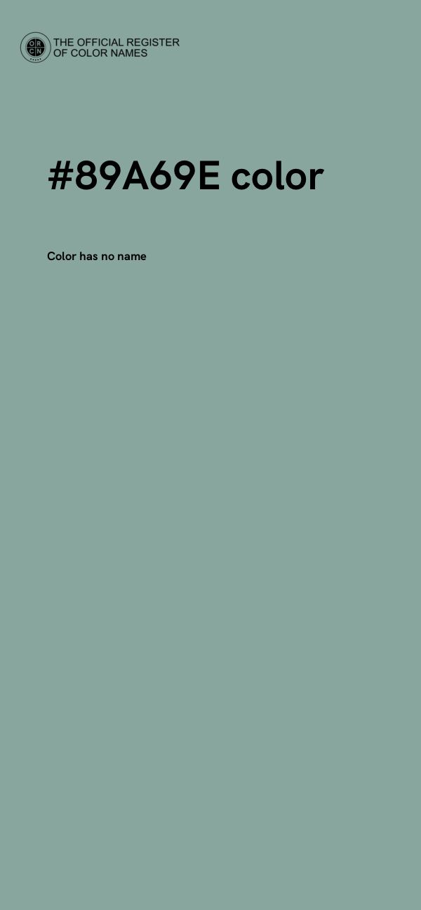 #89A69E color image