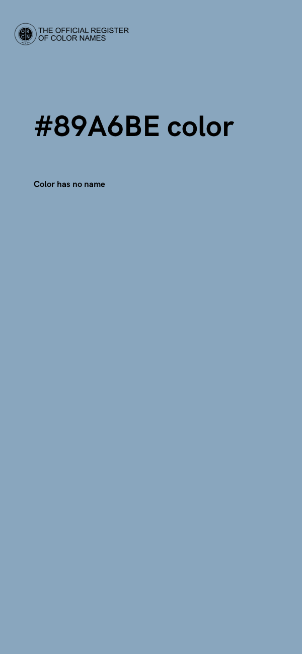#89A6BE color image