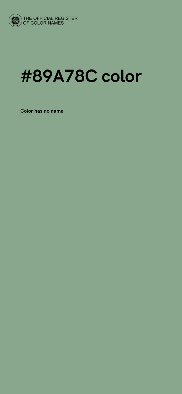 #89A78C color image