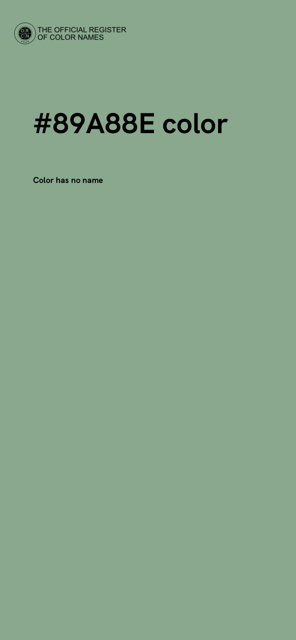 #89A88E color image
