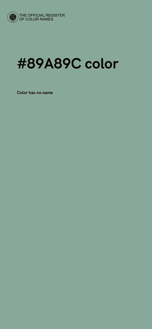 #89A89C color image