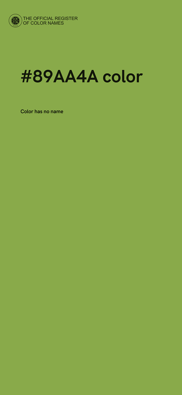 #89AA4A color image