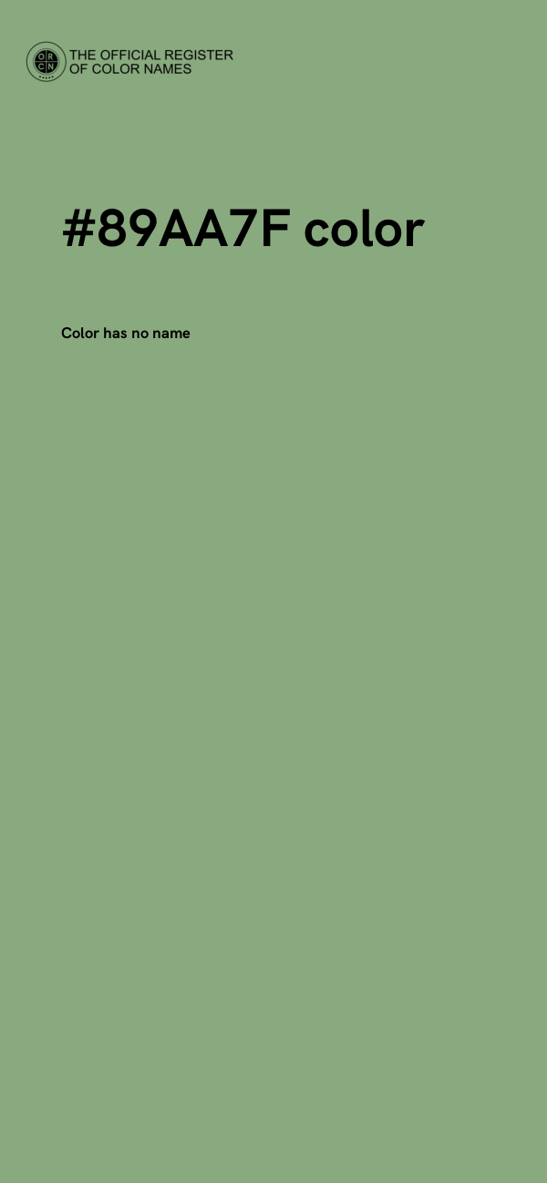 #89AA7F color image