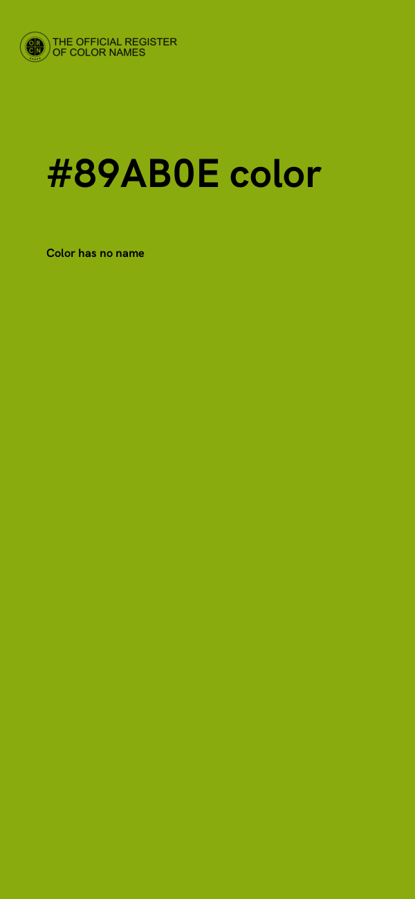 #89AB0E color image
