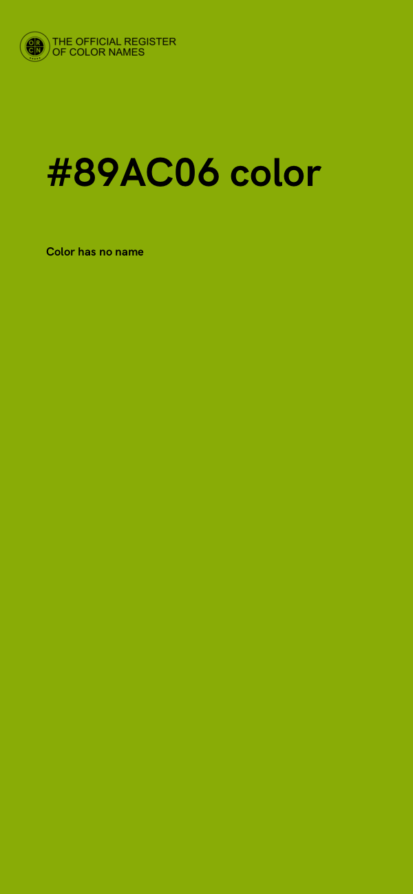 #89AC06 color image