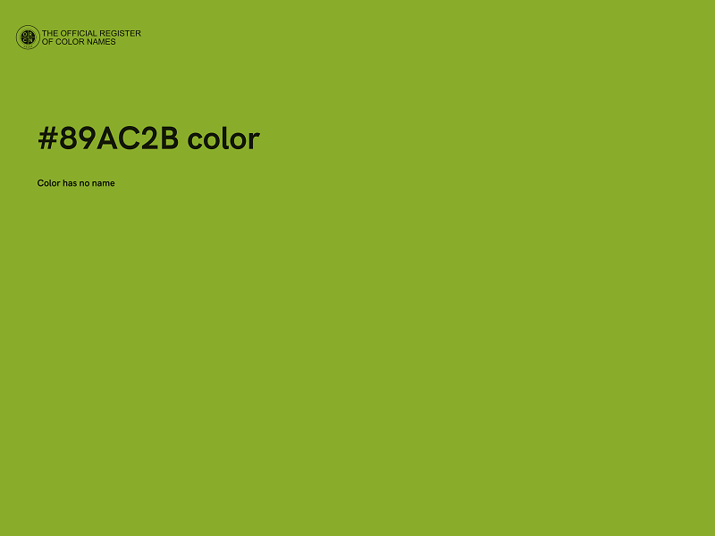 #89AC2B color image