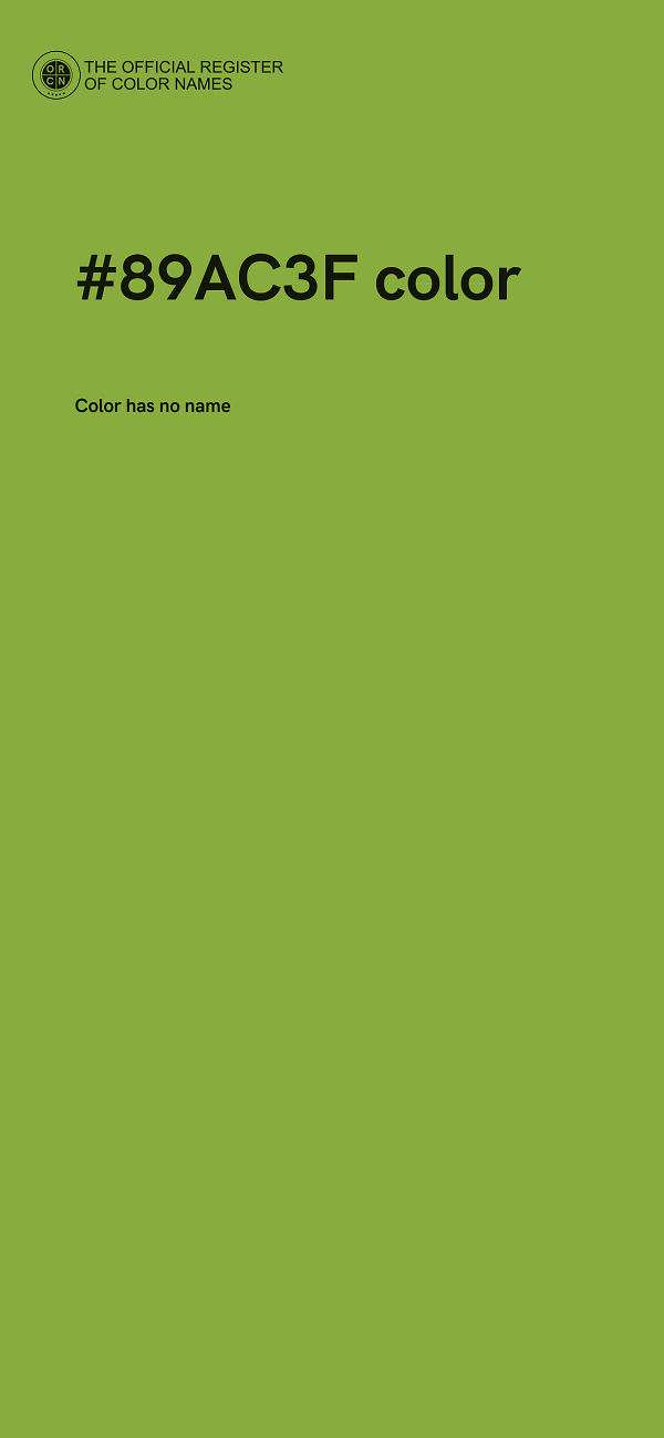 #89AC3F color image