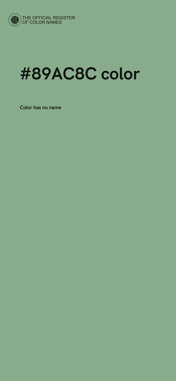 #89AC8C color image