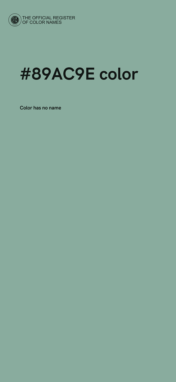 #89AC9E color image