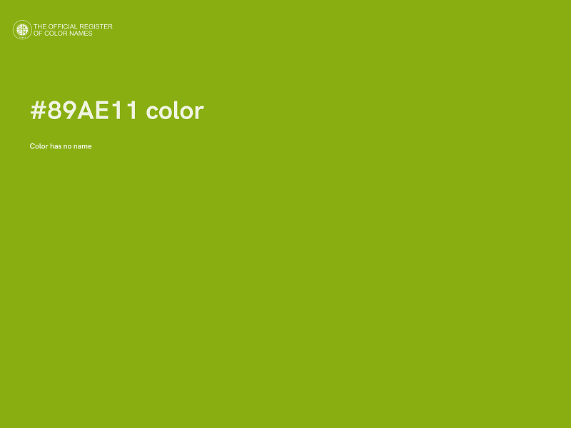 #89AE11 color image