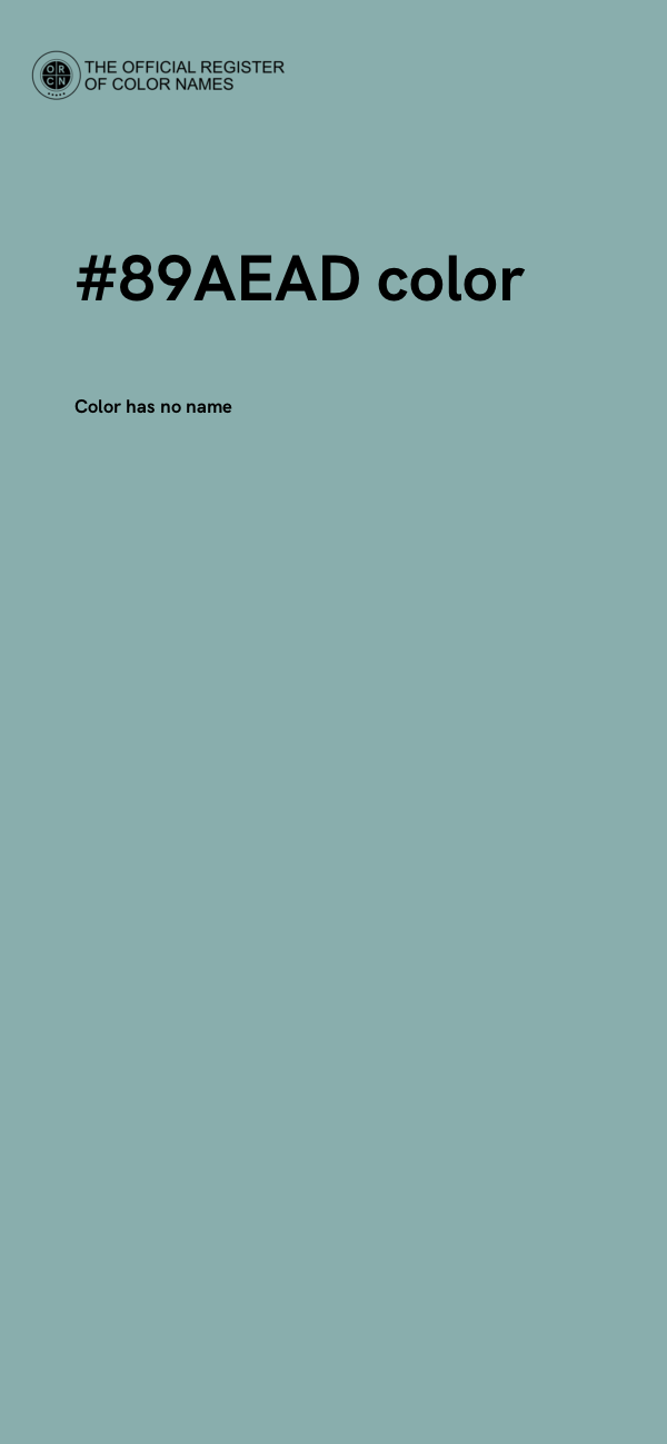 #89AEAD color image