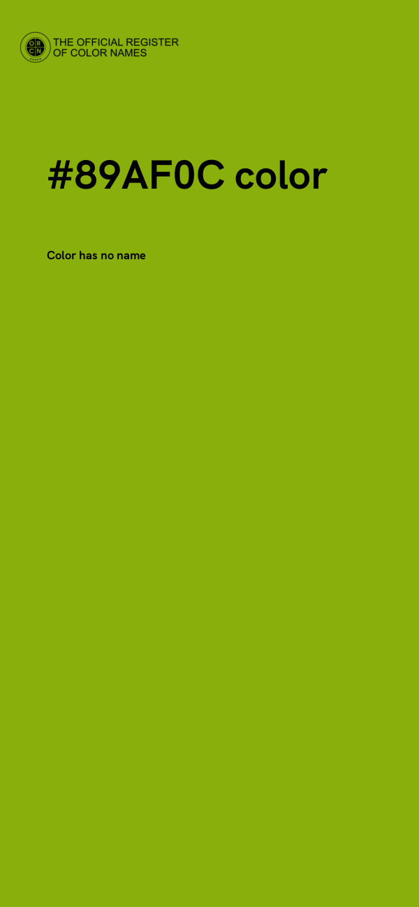 #89AF0C color image