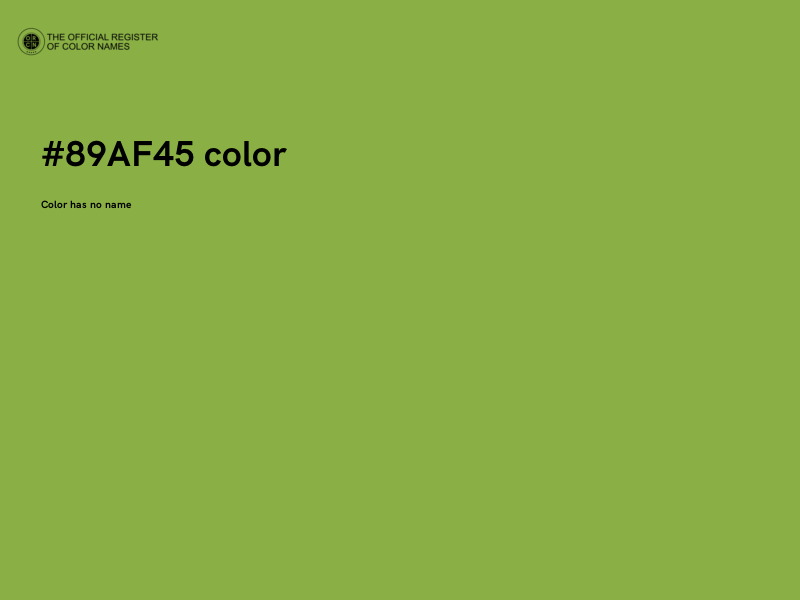 #89AF45 color image