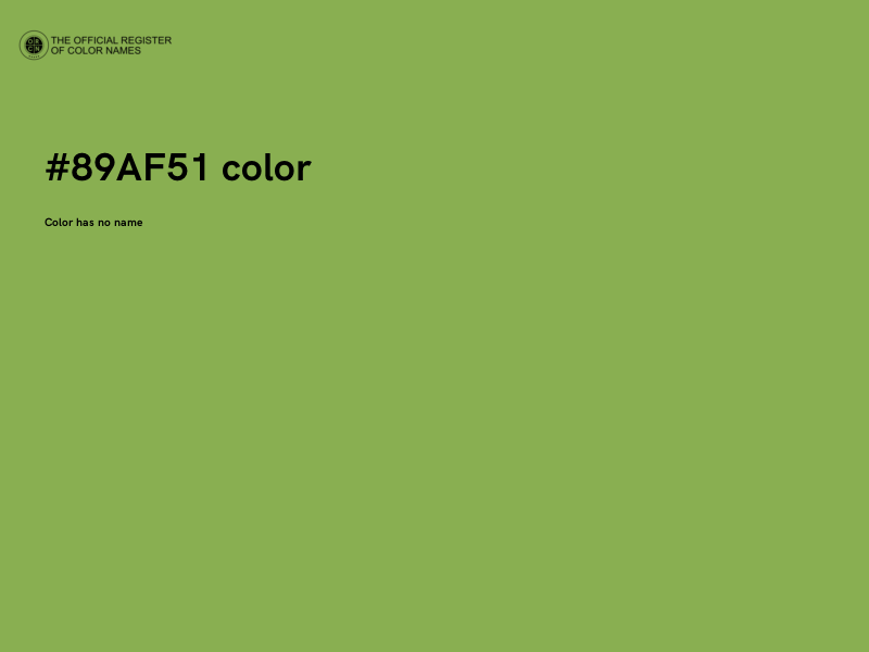 #89AF51 color image