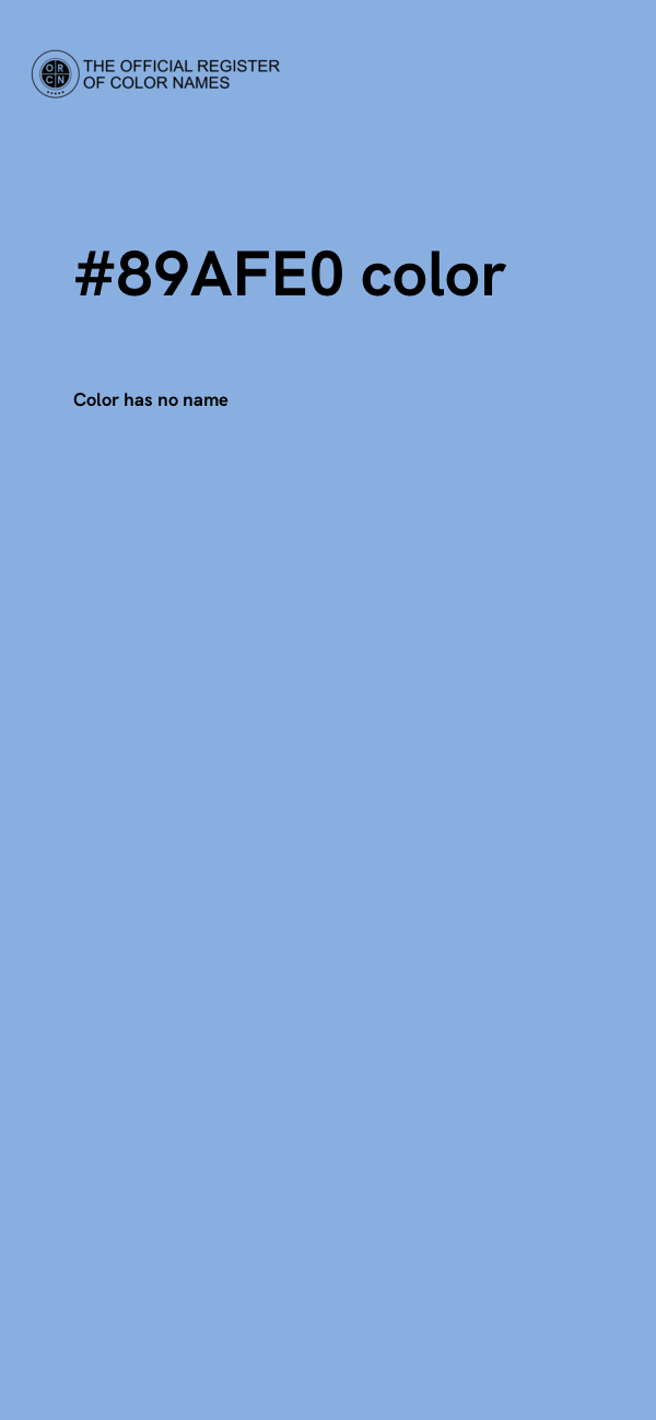 #89AFE0 color image