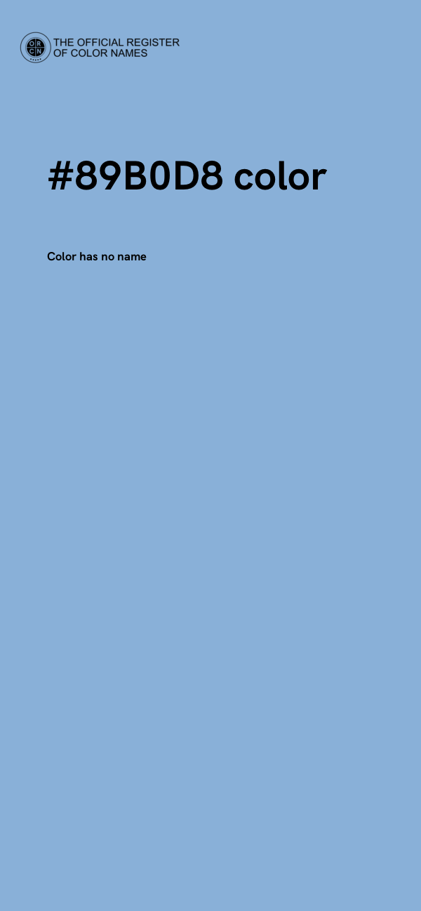#89B0D8 color image