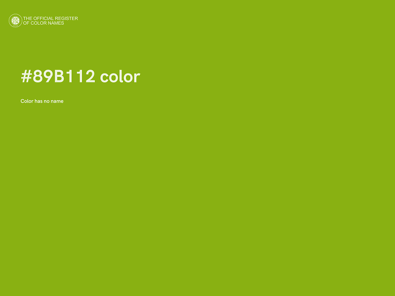 #89B112 color image