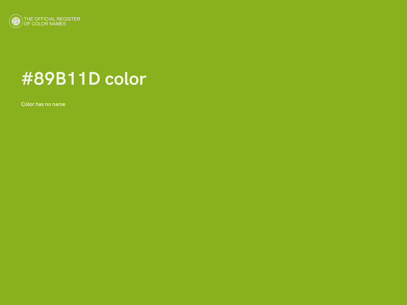 #89B11D color image