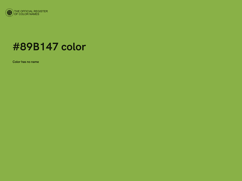 #89B147 color image