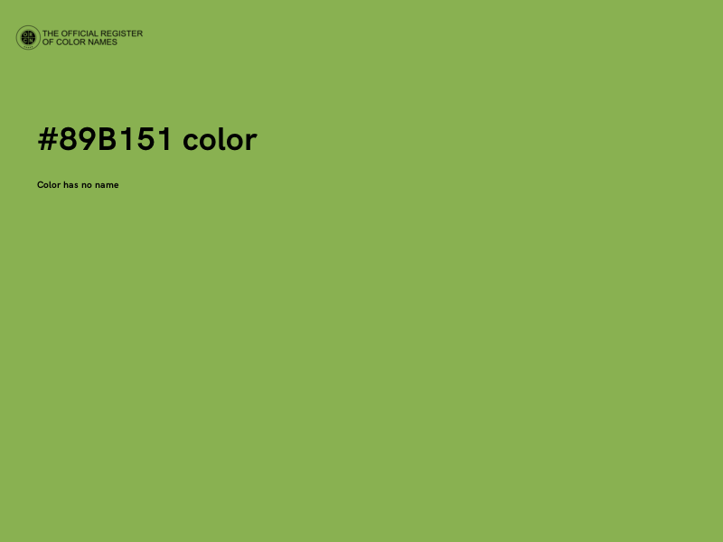 #89B151 color image