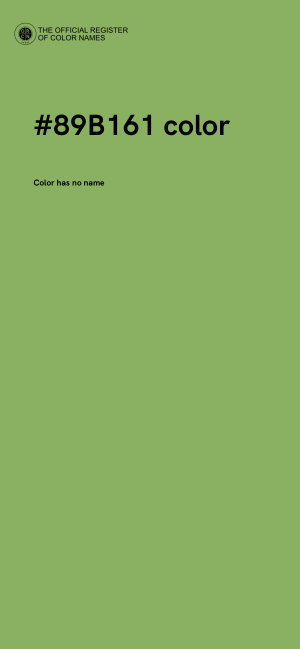 #89B161 color image