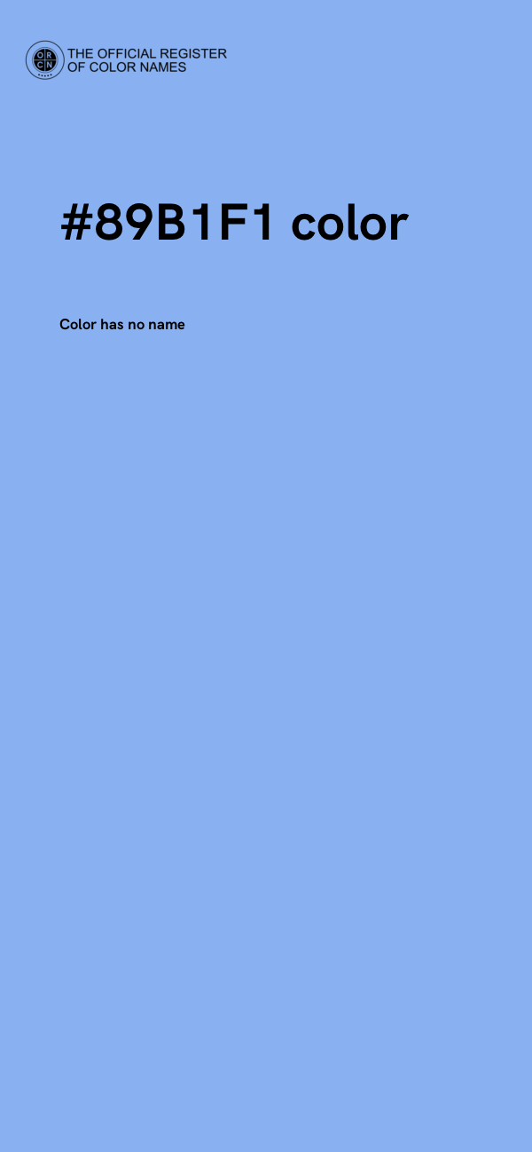 #89B1F1 color image
