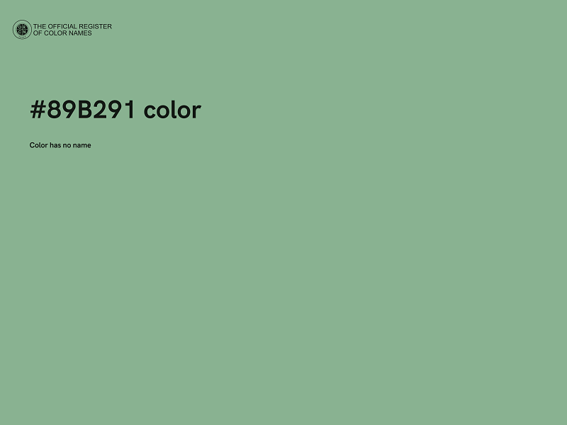 #89B291 color image