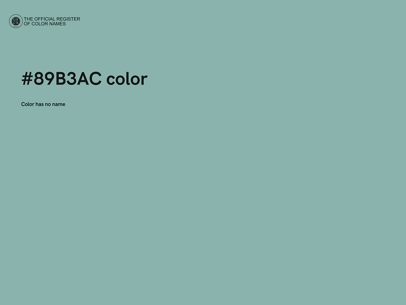 #89B3AC color image