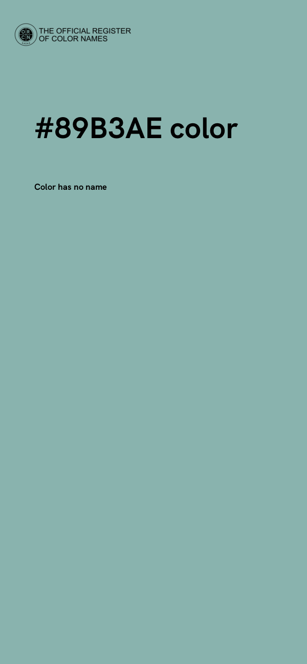 #89B3AE color image