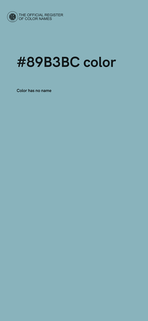 #89B3BC color image