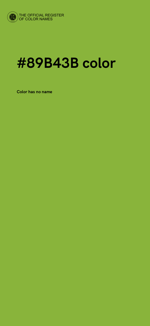 #89B43B color image