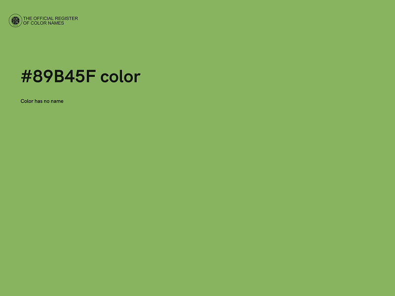 #89B45F color image