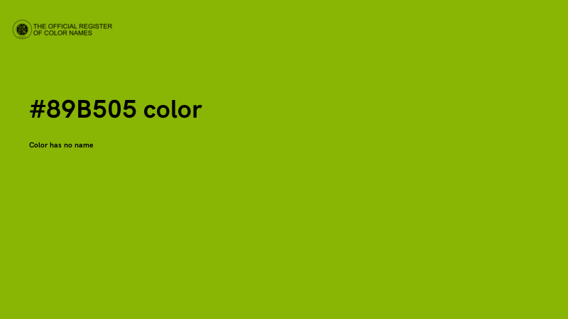 #89B505 color image