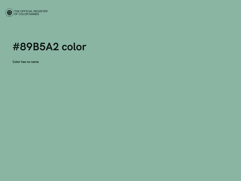 #89B5A2 color image